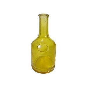 Vintage Yellow Glass Bottle Japan